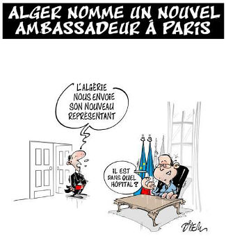 Caricature : Alger nomme un nouvel ambassadeur à Paris